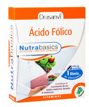 Acido fólico 30 cápsulas Drasanvi