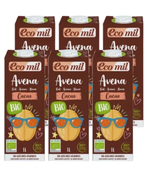 Bebida de avena con cacao Bio 6x1L Ecomil