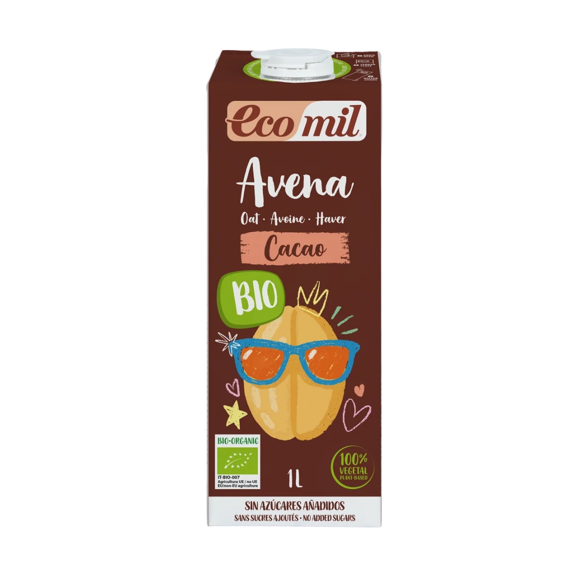Bebida de avena con cacao Bio 6x1L Ecomil