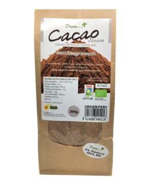 Cacao en polvo bajo en grasas 250 g Dream Foods