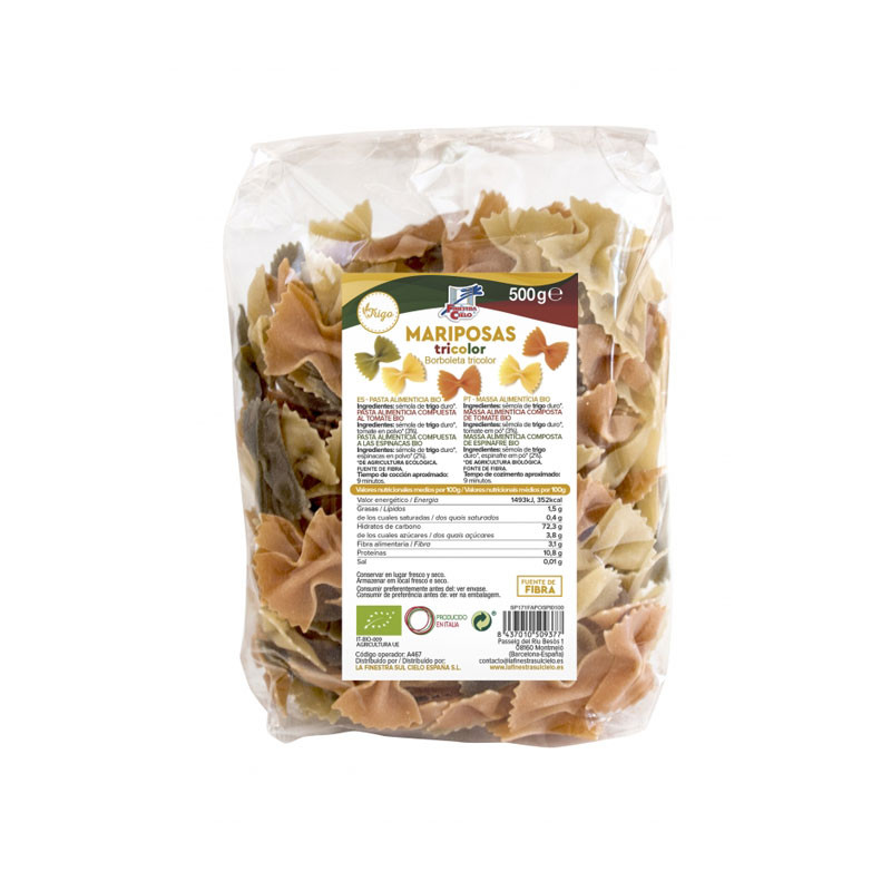 Mariposas tricolor bio 500 g La Finestra
