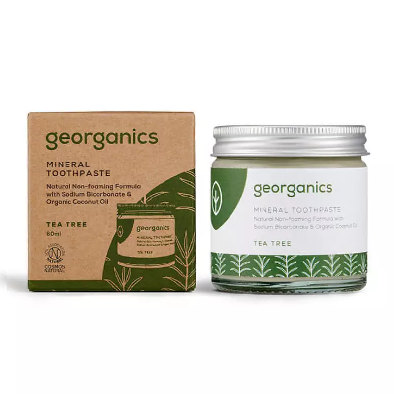 PASTA dental mineral Arbol del Te 60ml Georganics - Imagen 2