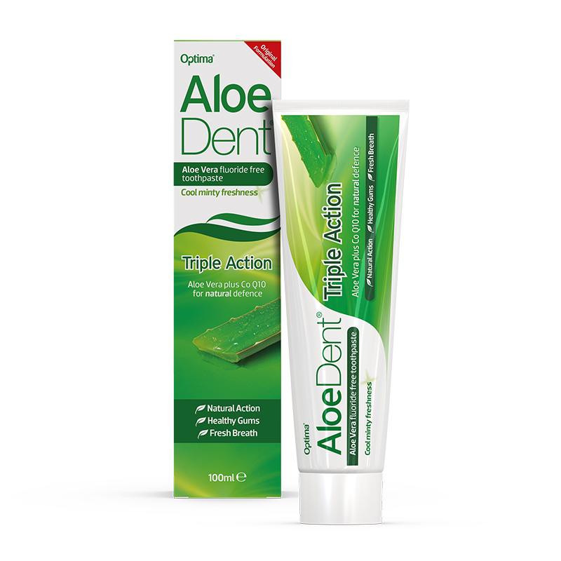 Pasta dentifrica Triple Accion Aloe y Q10 100ml Aloe Dent