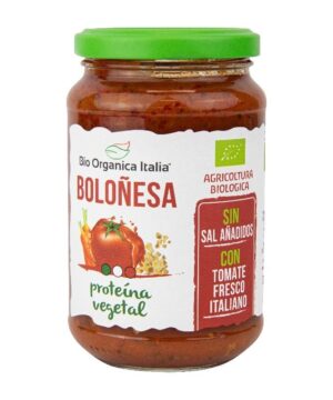 Salsa de tomate boloñesa vegana Bio 325ml Organica Italia