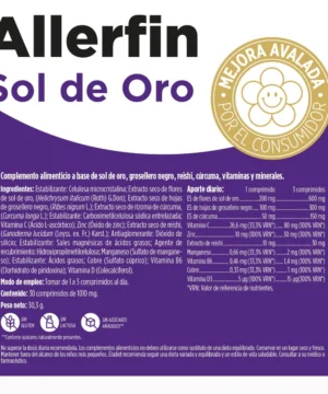 Sol de oro Allerfin 30 comprimidos Eladiet