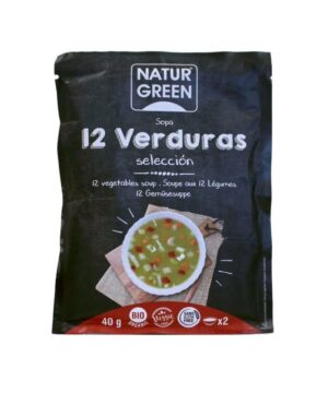 Sopa de 12 verduras sobre 40g Naturgreen