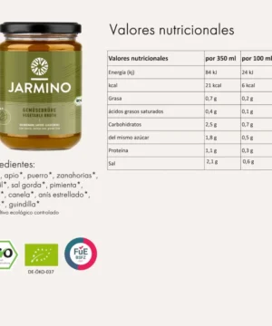 Caldo de Verduras BIO 350ml Jarmino - Imagen 2